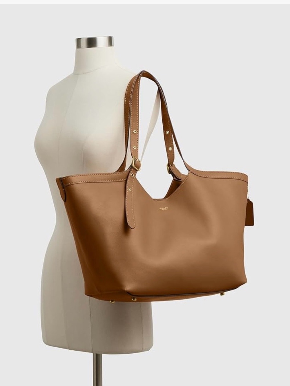 Coach Tan Leather Tote Bag